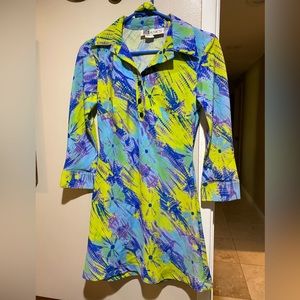 Gogo dress hippie disco vibrant dress